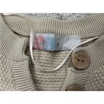 Free People  Hailee Long Sleeve Cotton Sweater Dress XS Tan Photo 4