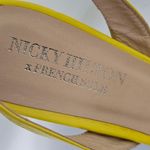 Nikki Hilton x French Sole Yellow Serpent Slingback Heels Size 7½ Photo 9