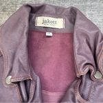 Jakett New York Josey Leather Moto Jacket Lilac Purple Size XS Photo 3