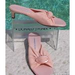 Donald Pliner HELLI Mesh Elastic Leather Slide Shoe New Buckle Detail $225 NIB Photo 4