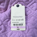 st. john's bay Active NWT Victorian Purple Lilac Quilted Sweatshirt Tunic Top Photo 7