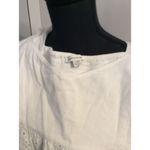 Aerie  Medium M Off Shoulder Striped Crop Top Smocked Back Photo 2