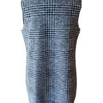 TRIBAL Women's Long Black & Gray Wool Blend Plaid Vest Pockets & Fringe Bottom Size L Photo 4