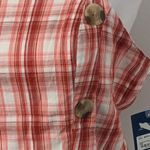 Arizona Jeans Arizona Y2K Pink Plaid Crop Top NWT Size Large Smocked Cropped Top Photo 2