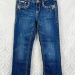 L.A. Idol Bling USA Y2K Bootcut Juniors Cropped Jeans Pocket Size 1 Blue Photo 0