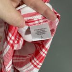 Como vintage  Women's Red & White Plaid Button Up Shirt - Size Small - Boxy Top Photo 4