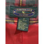 Charter Club Wrap Maxi Skirt Women’s Sz 8 Preppy Holiday Plaid Peasant EUC Photo 12