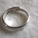 Source Unknown NWOT Fashioable Silver Tone Metal Alloy Casual Size 10 Adjustable Unisex Ring Photo 1