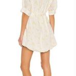 Tularosa Whitaker Button Front Dress in Faded Yellow Floral Photo 1