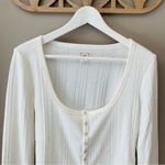 Urban Outfitters BDG by  Snap Button Up Long Sleeve Top White Sz Medium Photo 1