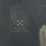 Vince Camuto  Black Suede Fringe Wedge Ankle Booties 8.5W Wide Boho Western Chic‎ Photo 7