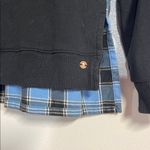 Anthropologie  PILCRO WOMENS BLACK/BLUE PLAID FLANNEL PULLOVER SWEATSHIRT XS Photo 3