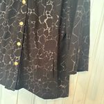 JM Collection  Black Snap Front Shirt Size 14‎ Photo 3