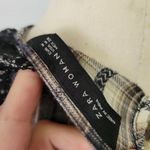 ZARA  plaid lace contrast babydoll blouse size medium Photo 6