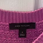 Ann Taylor  Geo Stitch Short-Sleeve Cardigan size M, 100% Cotton Photo 2