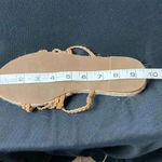 Madewell  WOMENS SIZE 7.5(9.5”) SLIP ON SANDAL BRAIDED STRAP FLAT JUTE HEEL Photo 1