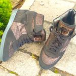 Michael Kors Women's Metallic High-Top Sneakers wedge leather size 10 Photo 0