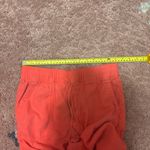 Gap Womens Size XS Linen Blend Pull On Mid Rise Pants Drawstring Pants Coral Photo 5