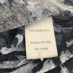 Garnet Hill 100% Merino Wool Cardigan Size Medium Lightweight Career Floral Photo 4