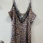 CBR Leopard Print Lace Trim Slip size xl fits like a medium Brown Photo 1
