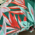 Anne cole Swim Coverup Tunic Lightweight Botanical Leaf Green Coral Lavender Photo 10