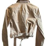 Urban Retro faux leather‎ suede moto jacket coat Tan Size M Photo 5