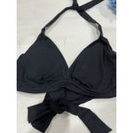 Athleta Lot of 2 bikini tops black  and Bikini Lab Tie Top black Beige Crochet Photo 1