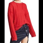 RtA Super Soft Emmet Crew Neck Distressed Pullover Sweater Red Size XS Photo 1
