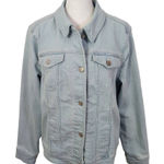 Liz Claiborne  Denim Jacket Size Medium Light Wash Jean Jacket Trucker Jacket Photo 0