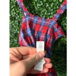 Aerie  NWT Plaid Flannel Pajama Romper Sz Small Photo 6