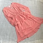 Morgan Taylor two tiered pink dress with sheer long sleeves. Photo 9