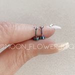 Tiny Rainbow CZ Flat Back Earrings Green Photo 3