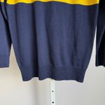 J.Crew Blue Striped Merino Wool Sweater sz S Crew Neck Preppy Collegiate Photo 4