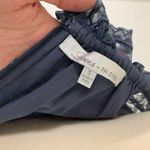 Lovers + Friends  Cass Dress Size Small Lace Off the Shoulder Blue Gray Sz S Photo 8