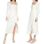 Reformation Isaac Dress 2 White Bridal Wedding Midi Dress Photo 1