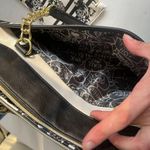 Betsey Johnson Betsy Johnson Black Rose Cream Gold Chain Handbag Purse Photo 5