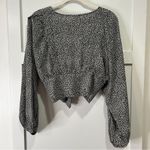 Princess Polly NWT  New Mood Top Black Tie Front size 6 Photo 4