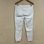 Paige  Jeans white verdugo crop raw hemline skinny jeans Photo 1