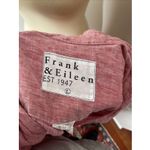 Frank & Eileen  Rory Lived-in Linen Maxi Shirtdress Red Pink Size L Photo 8