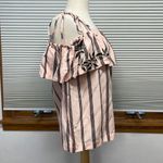 Loft  NWT Pink Striped Orchid Cold Shoulder Top Size XS Photo 4