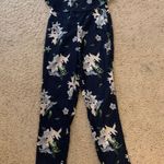 Missguided Floral Strapless Jumpsuit Photo 2
