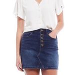 A loves A New  short dark wash blue denim mini  skirt Photo 0