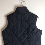 Lands' End  ladies black feather down puffer vest size medium Photo 8