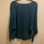 Free People  We The Free Teal Thien's Hacci Sweater Top Size S Photo 7