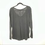 Mossimo Black Linen Blend Lightweight Vneck Long Sleeve Top size 2XL Photo 5