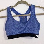 Pony Blue Spacedye Athletic Racerback Sports Bra Women’s Size Small Photo 0