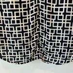 Alya  Women’s Blue White Geometric Lace 3 Quarter Sleeve Mini Dress Formal Event Photo 9