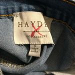 Hayden  denim ruffle hem snap front skirt size small mermaid blue Photo 1