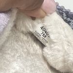 Minnetonka Women’s Cali Suede Moccasins Lilac Aztec Fair Isle Print 7M Faux Fur Photo 9