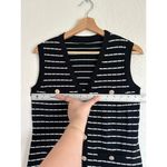 Commense Striped Metal Button Sleeveless Maxi Sweater Dress M NWT Size M Photo 5